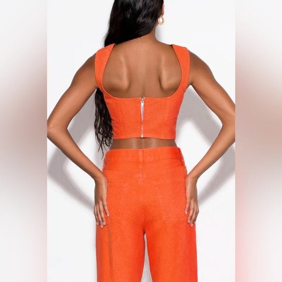 Mara Hoffman | Orange Georgina Pant - Picture 2 of 7